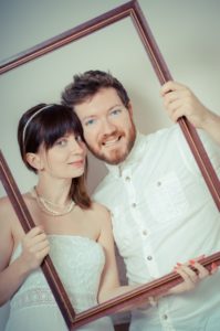 額縁のカップル