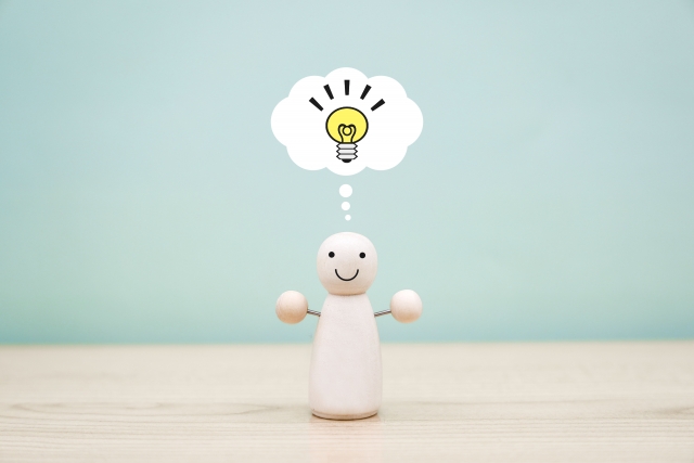 アイデアを思いついたときのイメージ
