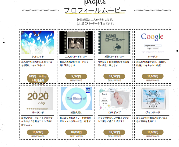 結婚式プロフィールムービー外注