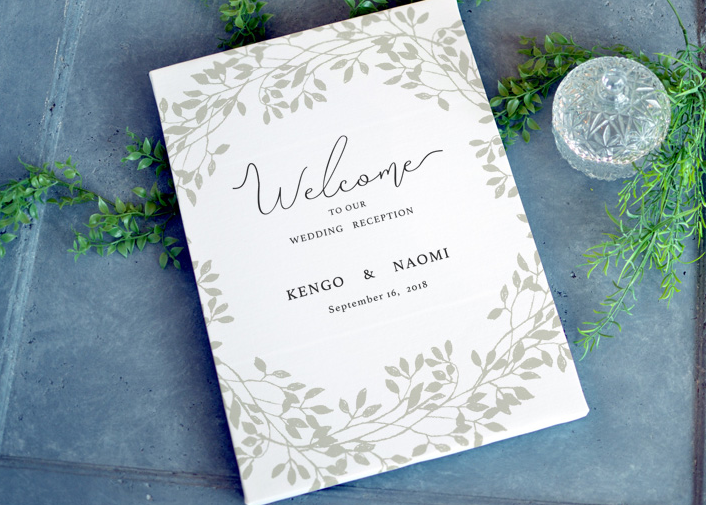 キャンバスノートウェルカムボード