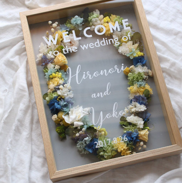 花ウェルカムボード