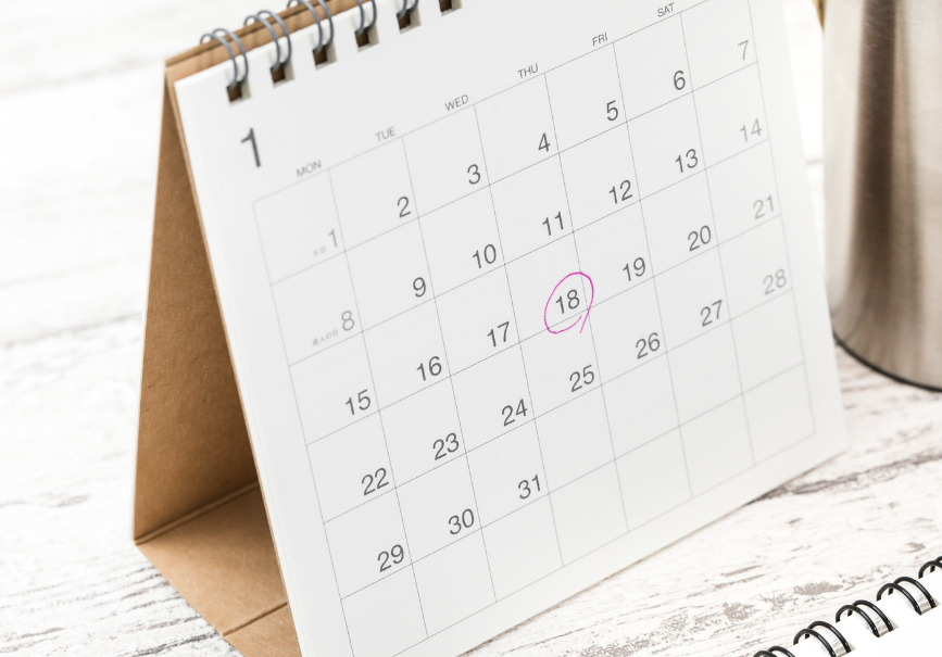 ウェルカムボード制作スケジュール