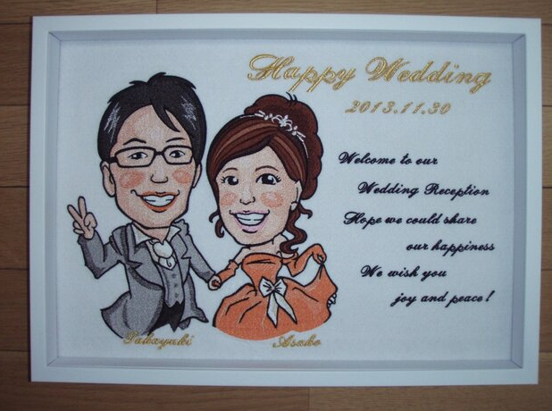 似顔絵ウェルカムボード