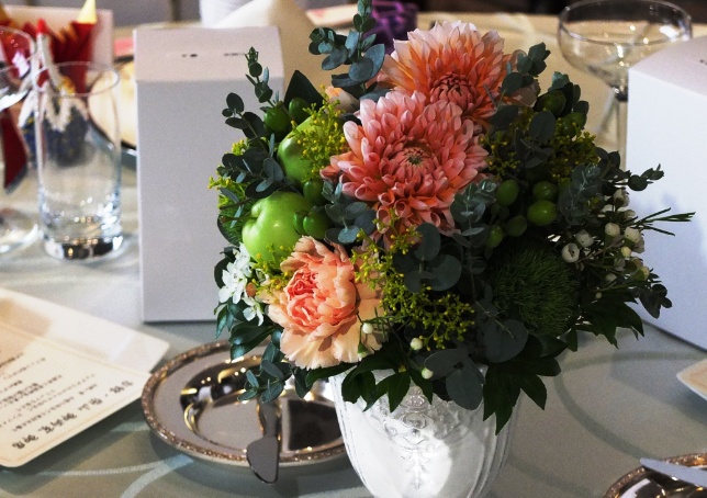 ゲストテーブルパームリーフ