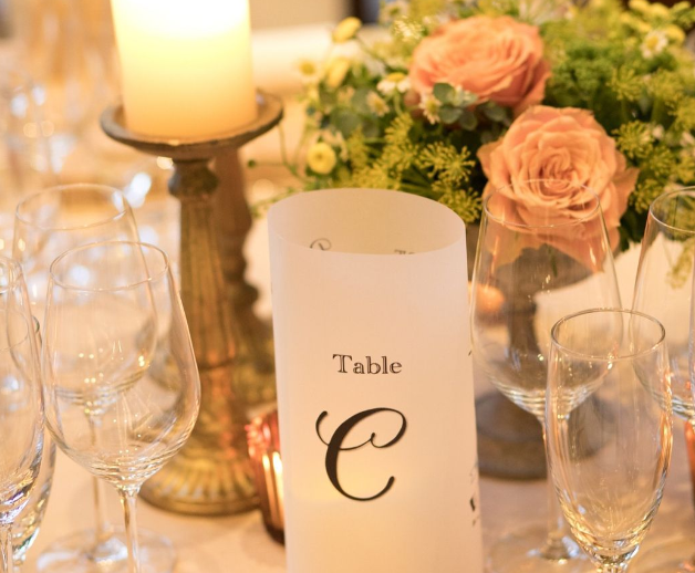 キャンドルテーブルナンバー