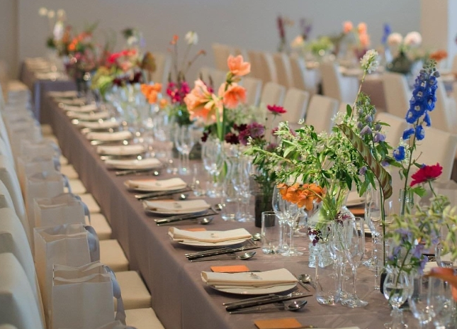 ゲストテーブル造花