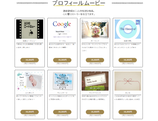 プロフィールムービー