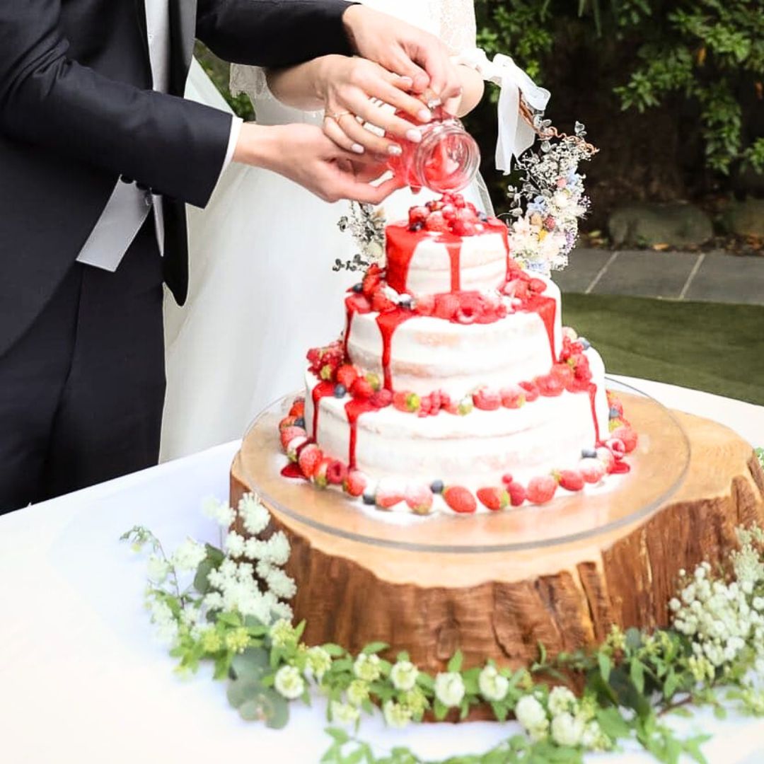 ウェディングカラードリップケーキトレンド2023