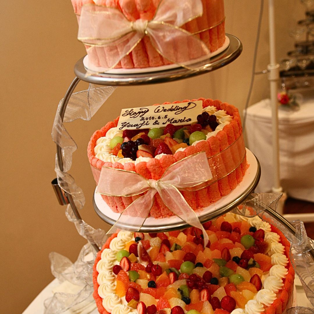 個性派ウェディングケーキ