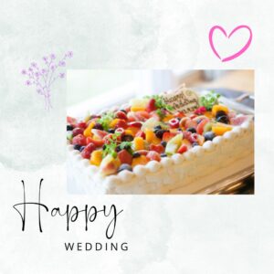 ウェディングフレッシュケーキ
